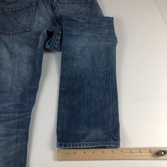 Levi's Made & Crafted Jeans Men's 31 X 31* Tack Slim Fit Blue Distressed Denim - Picture 12 of 16